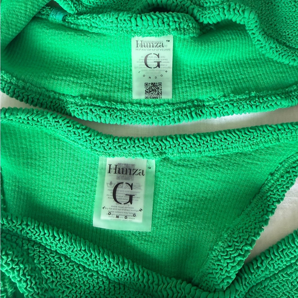 Hunza GGreen Textured Bandeau Bikini Set - Women Swim - Picture 5 of 5